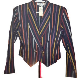 VTG NWT JDB Striped Skirt Set